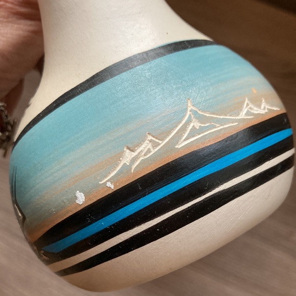 Two Navajo display bowl vase R jones M Kanuho - Picture 15 of 16